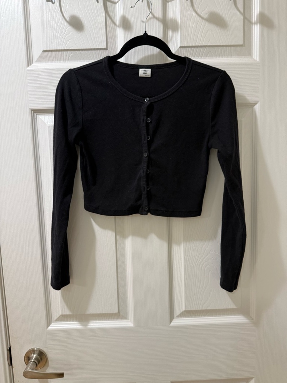 Sunday Best Black Crewneck Top